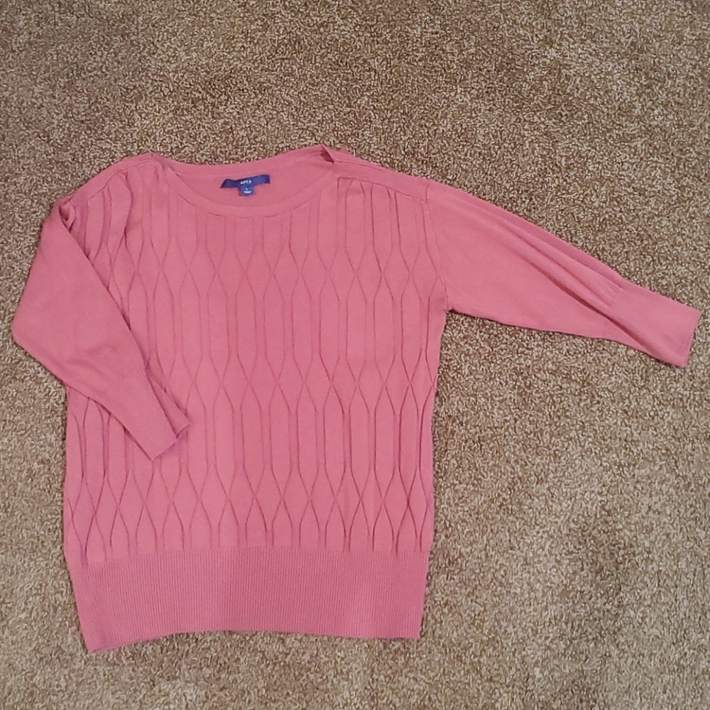L APT 9 3/4 sleeve sweater